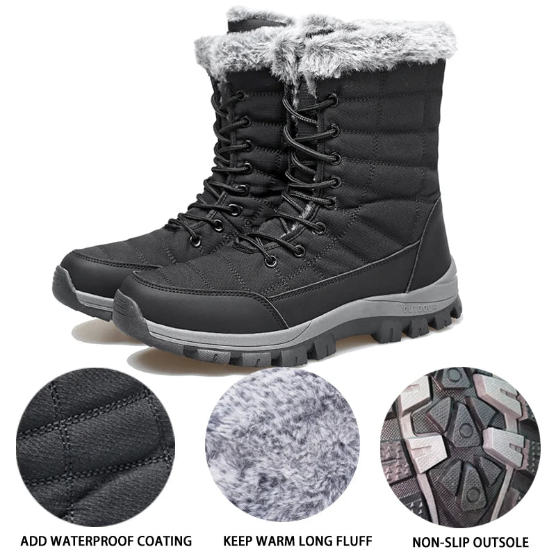 Unisex Warm Anti-Slip Winter Snow Boots