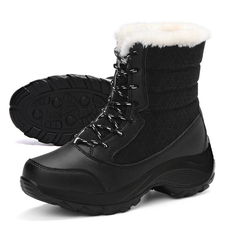 Women's Warm Platform Winter Snow Boots