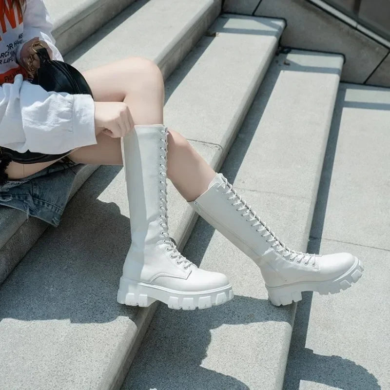 Women's Mid Calf Platform Winter Boots