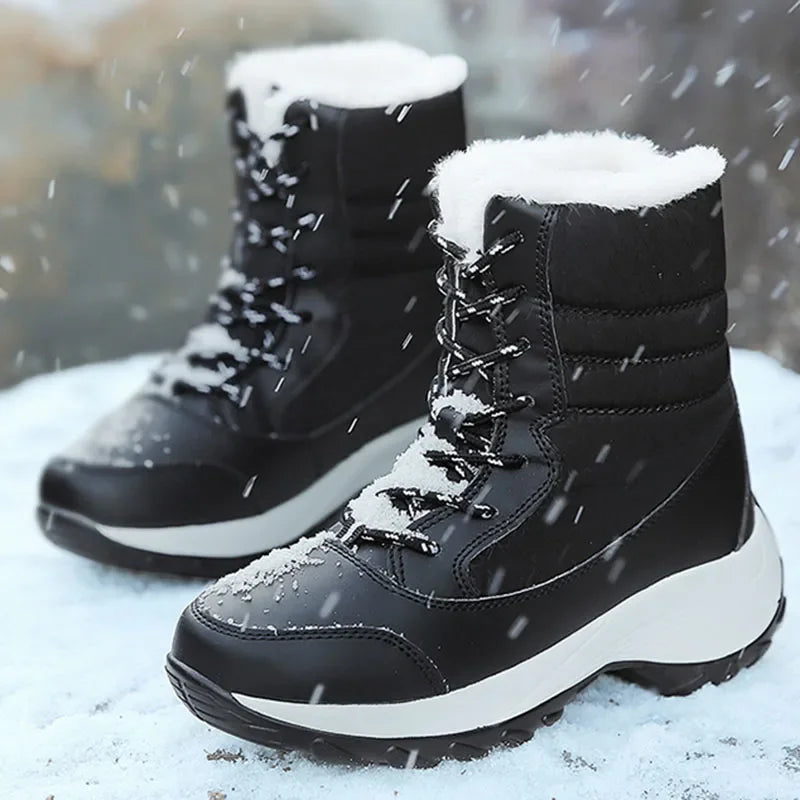 Women's Warm Platform Winter Snow Boots