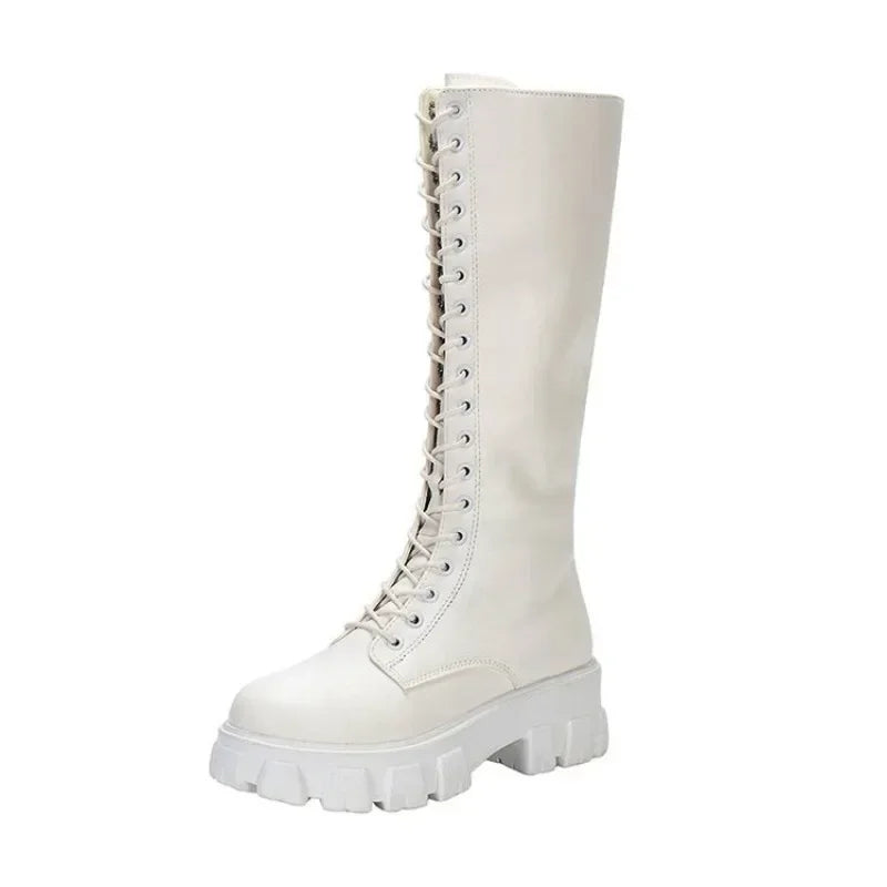 Women's Mid Calf Platform Winter Boots